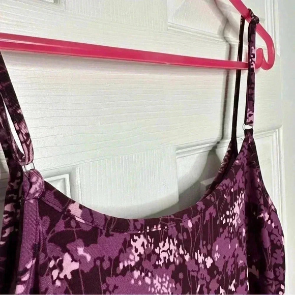 Reitman’s Tank Top Spaghetti Straps  Adjustable Purple Floral Size Medium - Picture 2 of 16